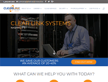 Tablet Screenshot of clearlinksystems.com